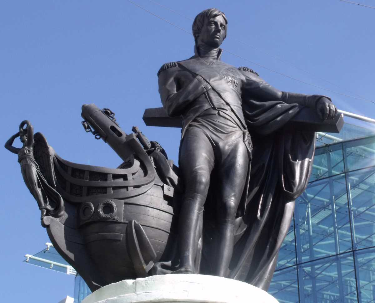The statue of Horatio Nelson at the Bullring