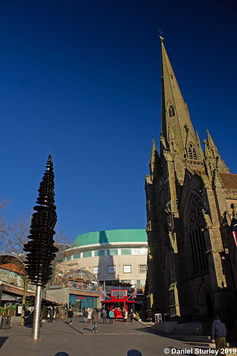 Birmingham, St Martin's Square in the Bullring - December 2019