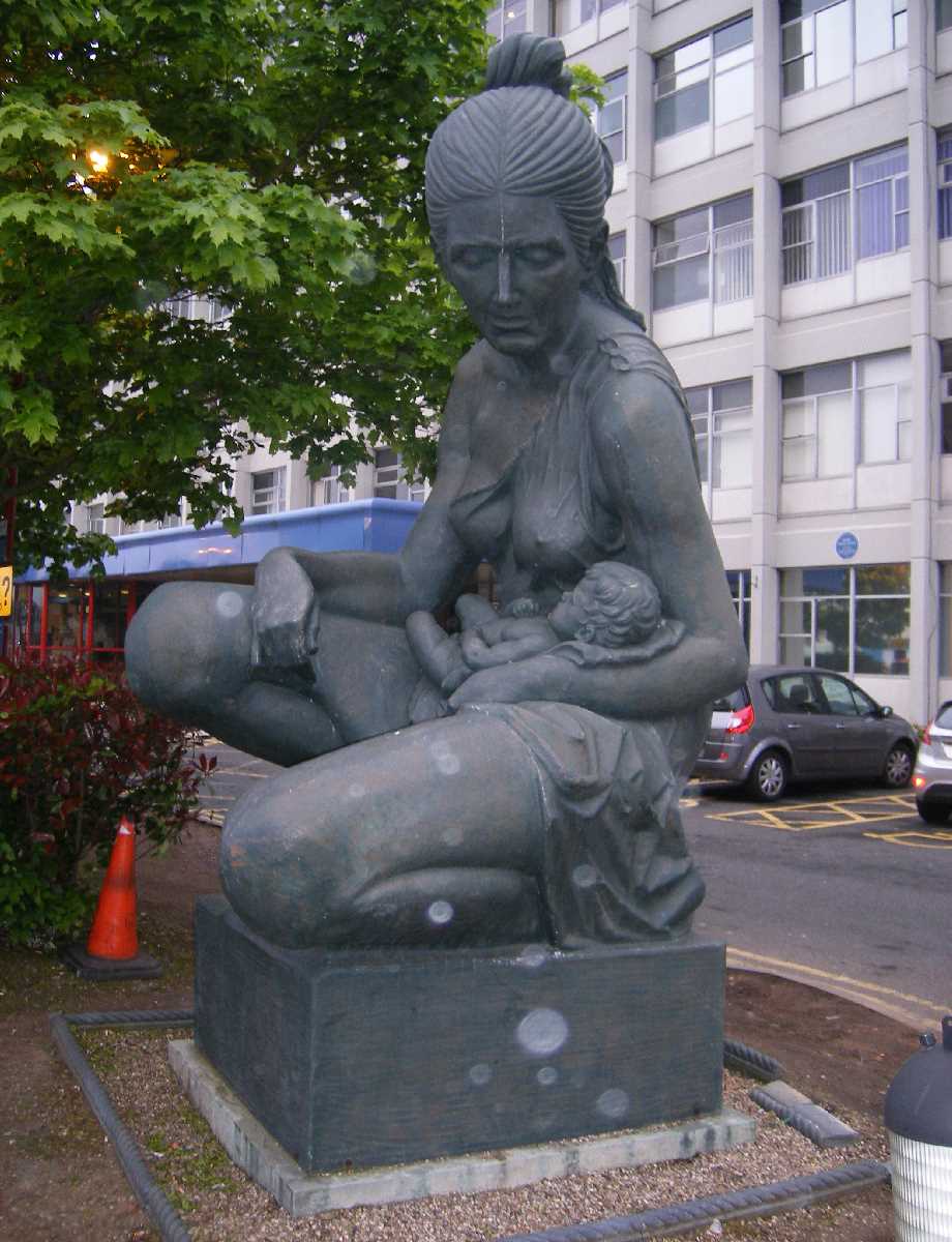 Mother and Child - a statue outside of the Birmingham Womens Hospital